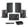 DALI OBERON 1 C + ON-WALL C + SOUNDHUB (Donker notenhout)