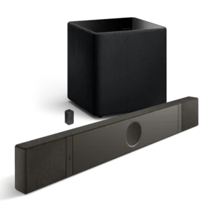 KEF XIO + KW2 RX Receiver + Kube 12 MIE (Zwart)
