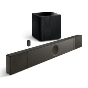 KEF XIO + KW2 RX Receiver + Kube 8 MIE (Zwart)